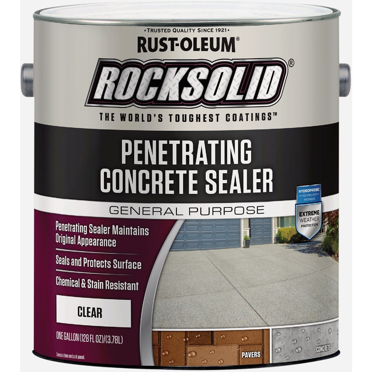 Rust-Oleum RockSolid Penetrating Concrete Sealer, 1 Gal., Clear Rust-Oleum RockSolid Penetrating Concrete Sealer, 1 Gal., Clear