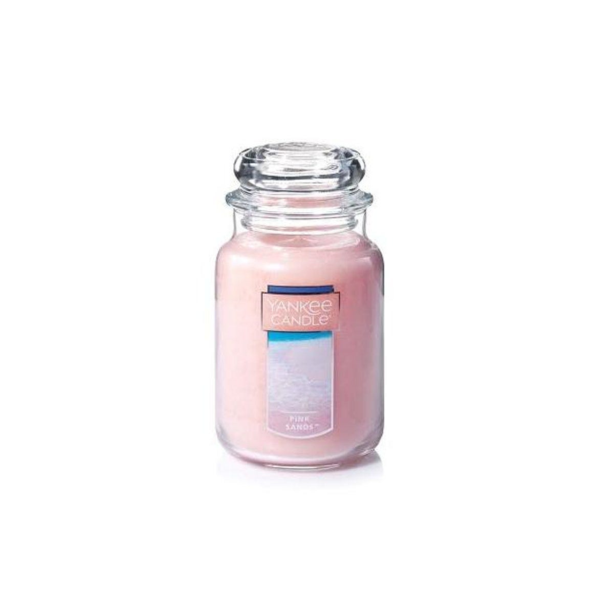 Yankee Candle 22 Oz. Pink Single Wick Glass Jar Candle Yankee Candle 22 Oz. Pink Single Wick Glass Jar Candle