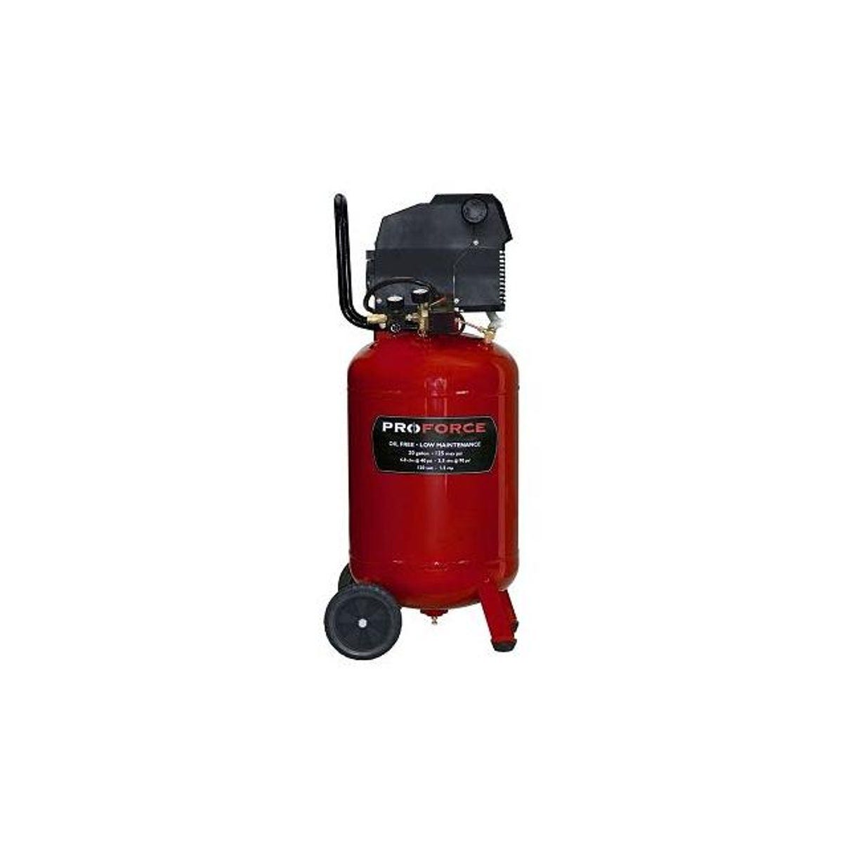 ProForce 20 Gal. 120V Oil Free Vertical Direct Drive Air Compressor Kit ProForce 20 Gal. 120V Oil Free Vertical Direct Drive Air Compressor Kit