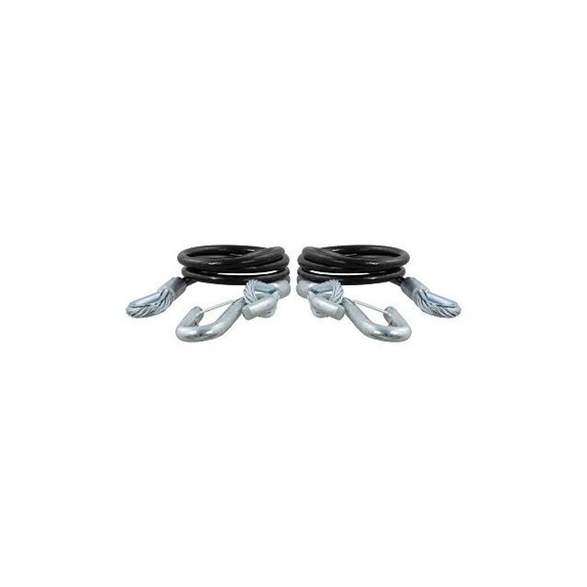 CURT 2-Pack 44-1/2 In. Vinyl-Coated Safety Cables, 5000 Lb. Strength CURT 2-Pack 44-1/2 In. Vinyl-Coated Safety Cables, 5000 Lb. Strength