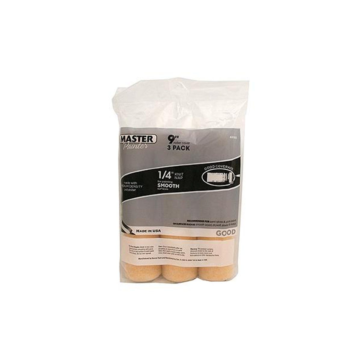 Master Painter 9 x 1/4 In. Nap Paint Roller Covers (3-Pack)