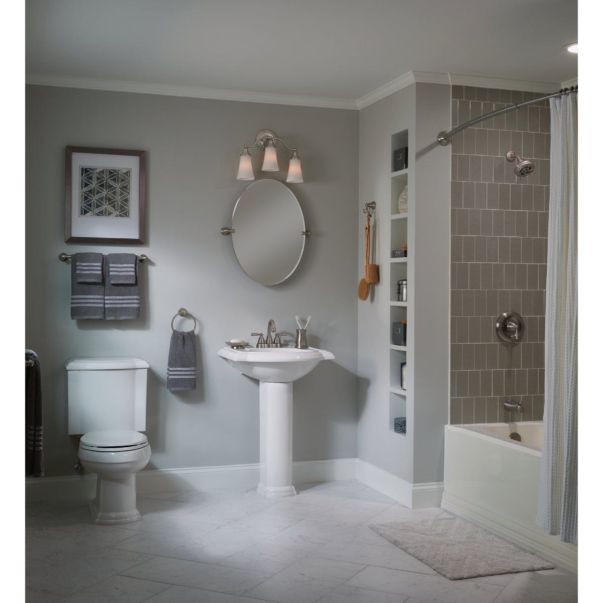 Moen Banbury Double Robe Hook, Brushed Nickel - photo 2