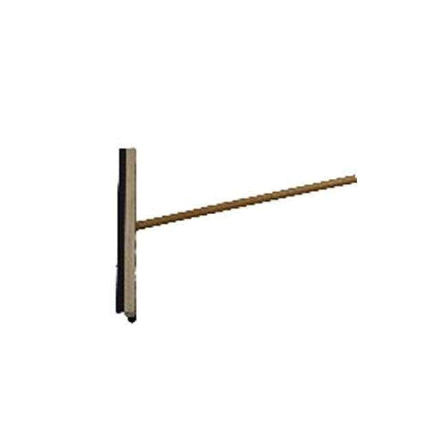 ABCO Products 18 In. Poly Bristle Driveway Coater Brush & Squeegee with 48 In. Wood Handle