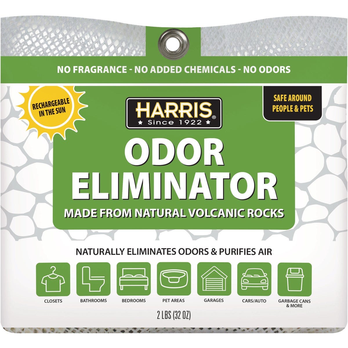 Harris 32 Oz. Odor Eliminator Natural Volcanic Rocks Harris 32 Oz. Odor Eliminator Natural Volcanic Rocks
