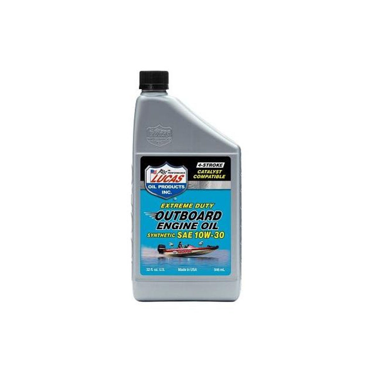 Lucas Oil 1 Qt. 10W-30 Synthetic 4-Stroke Outboard Engine Oil