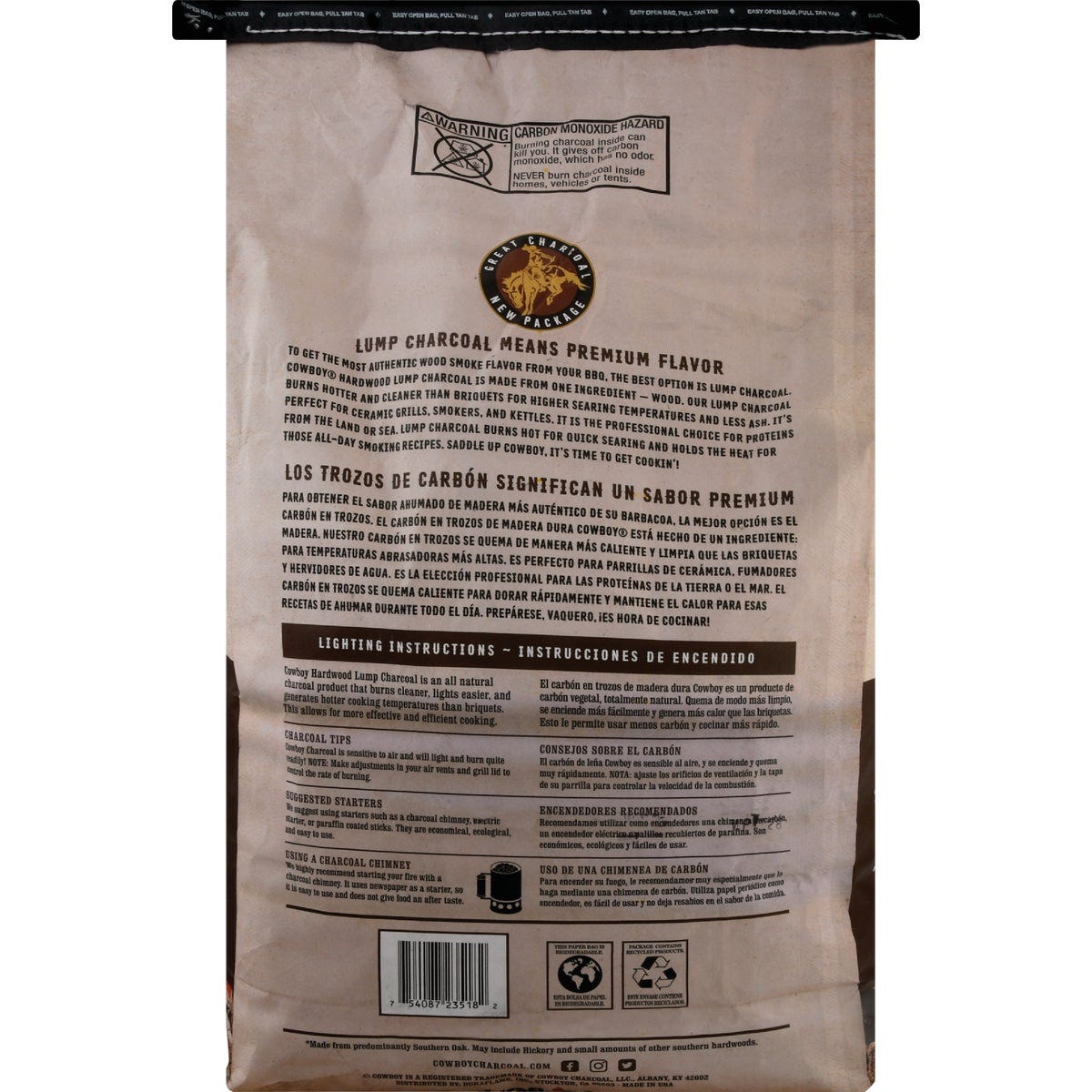 Cowboy 18 Lb. Hardwood Lump Charcoal - photo 4
