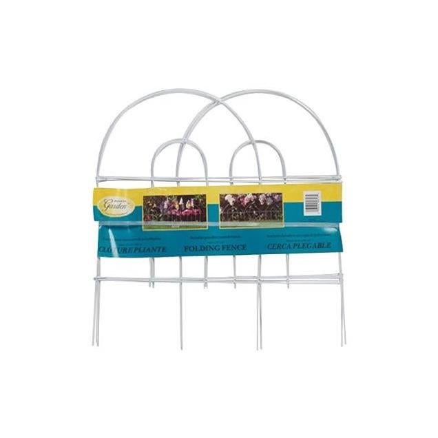 Panacea Products 24 In. x 8 Ft. White Round-Top Garden Fence Panacea Products 24 In. x 8 Ft. White Round-Top Garden Fence