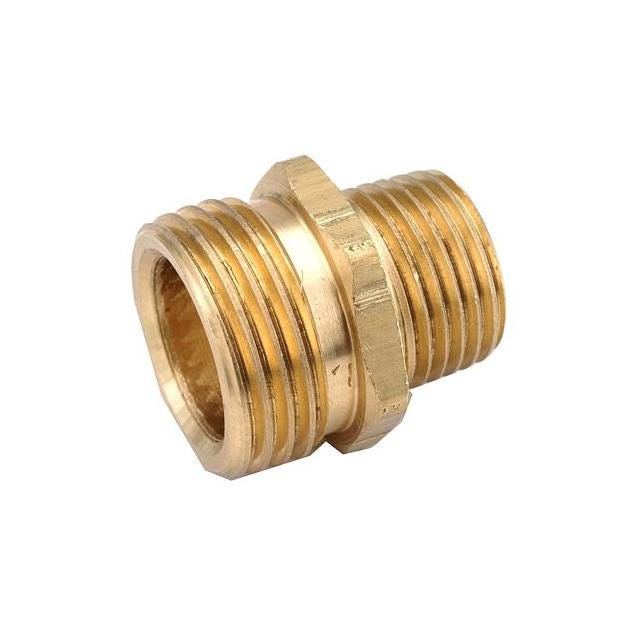 Anderson Metal 3/4 In. x 3/4 In. Lead-Free Brass Garden Hose Adapter