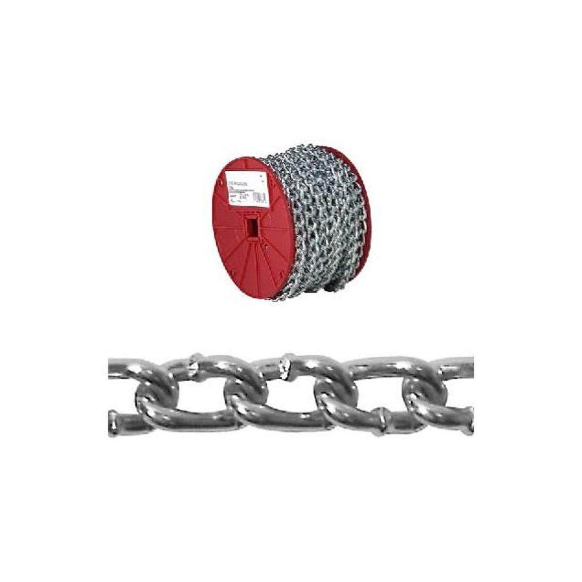 Apex Tool Group 125 Ft. #2 Bright Zinc Machine Chain Apex Tool Group 125 Ft. #2 Bright Zinc Machine Chain