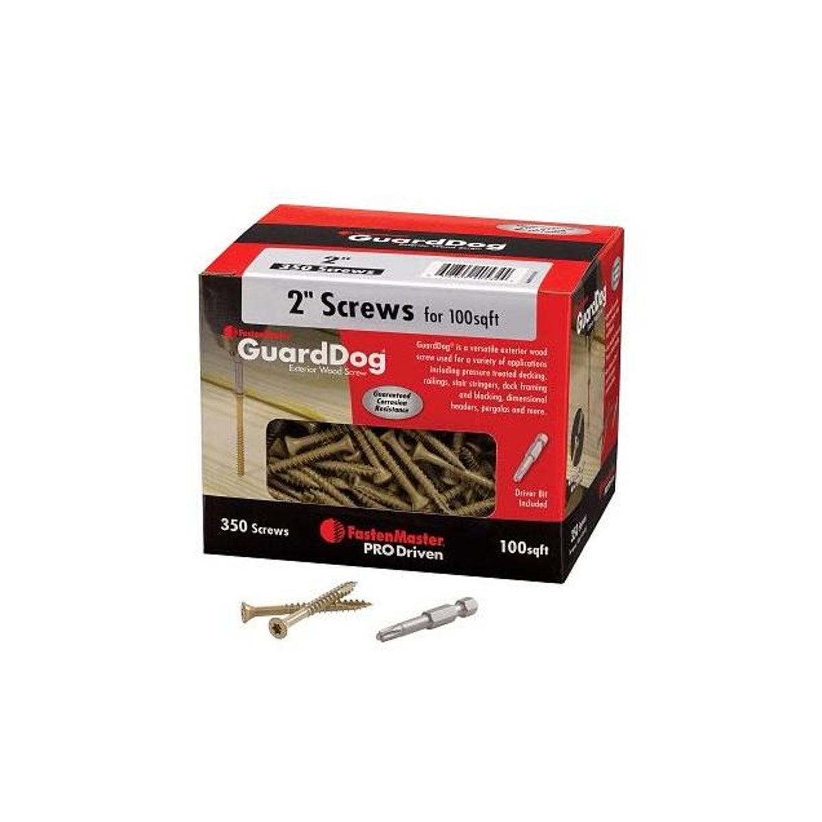 GuardDog 2 In. 350-Pack Gold Deck Screws With Bit
