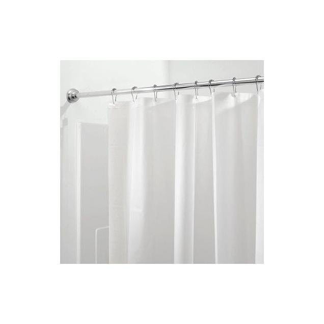 Moda At Home 70 In. x 72 In. White Neat &Tidy Shower Curtain Liner Moda At Home 70 In. x 72 In. White Neat &Tidy Shower Curtain Liner