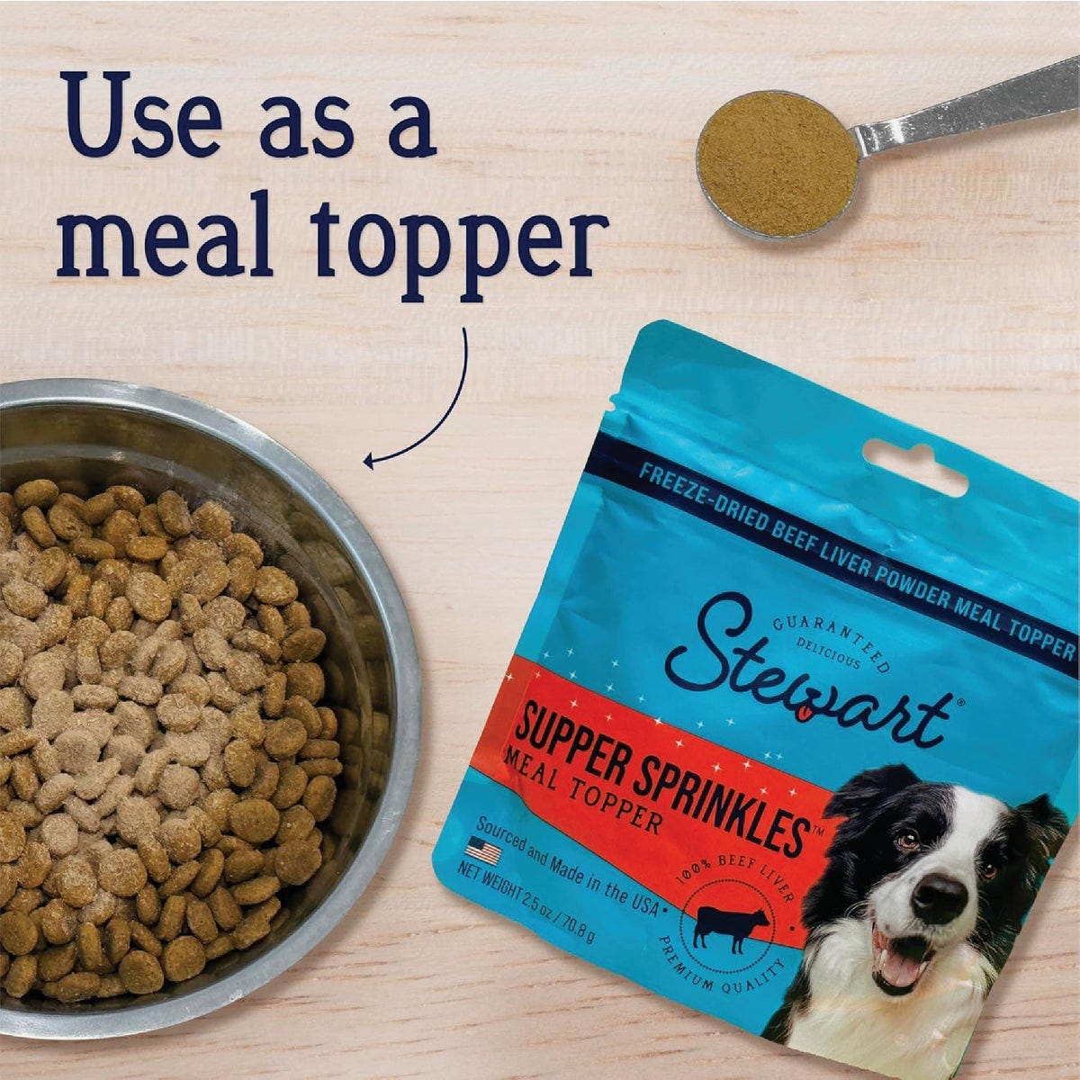 Stewart Supper Sprinkles 2.5 Oz. Beef Liver Dog Meal Topper - photo 3 Stewart Supper Sprinkles 2.5 Oz. Beef Liver Dog Meal Topper - photo 3
