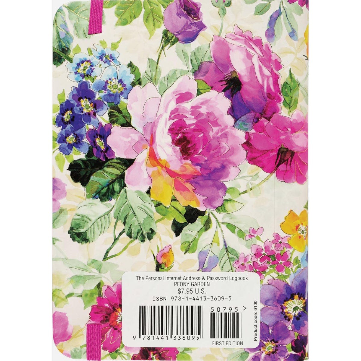 Peter Pauper Peony Garden Internet Address & Password Logbook - photo 2