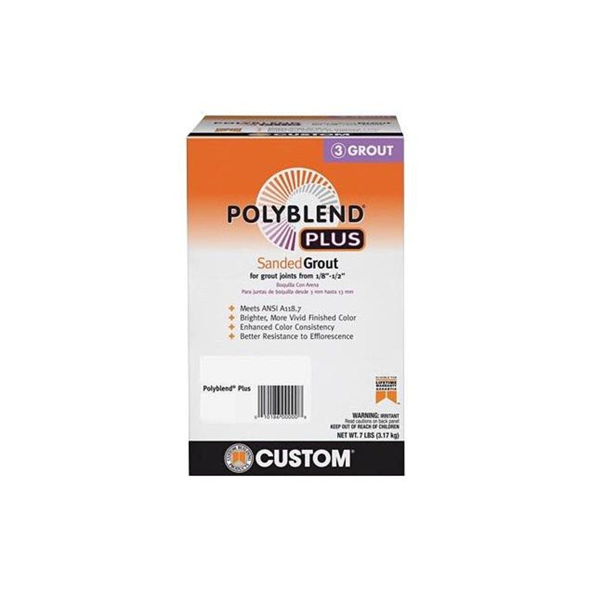 Custom Building Products PolyBlend Plus 7 Lb. Coffee Bean Sanded Grout Custom Building Products PolyBlend Plus 7 Lb. Coffee Bean Sanded Grout