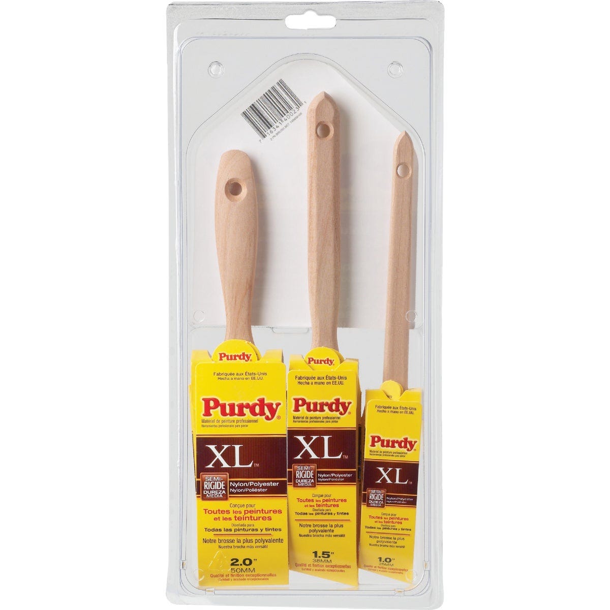 Purdy XL 1 In. Angle, 1-1/2 In. Angle, 2 In. Flat Trim Polyester-Nylon Paint Brush Set (3-Pack) - photo 2 Purdy XL 1 In. Angle, 1-1/2 In. Angle, 2 In. Flat Trim Polyester-Nylon Paint Brush Set (3-Pack) - photo 2