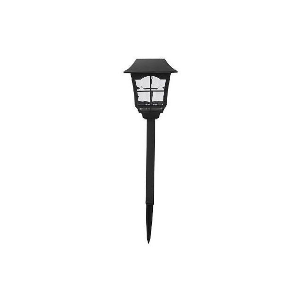 Fusion Black Plastic Square Solar Stake Light