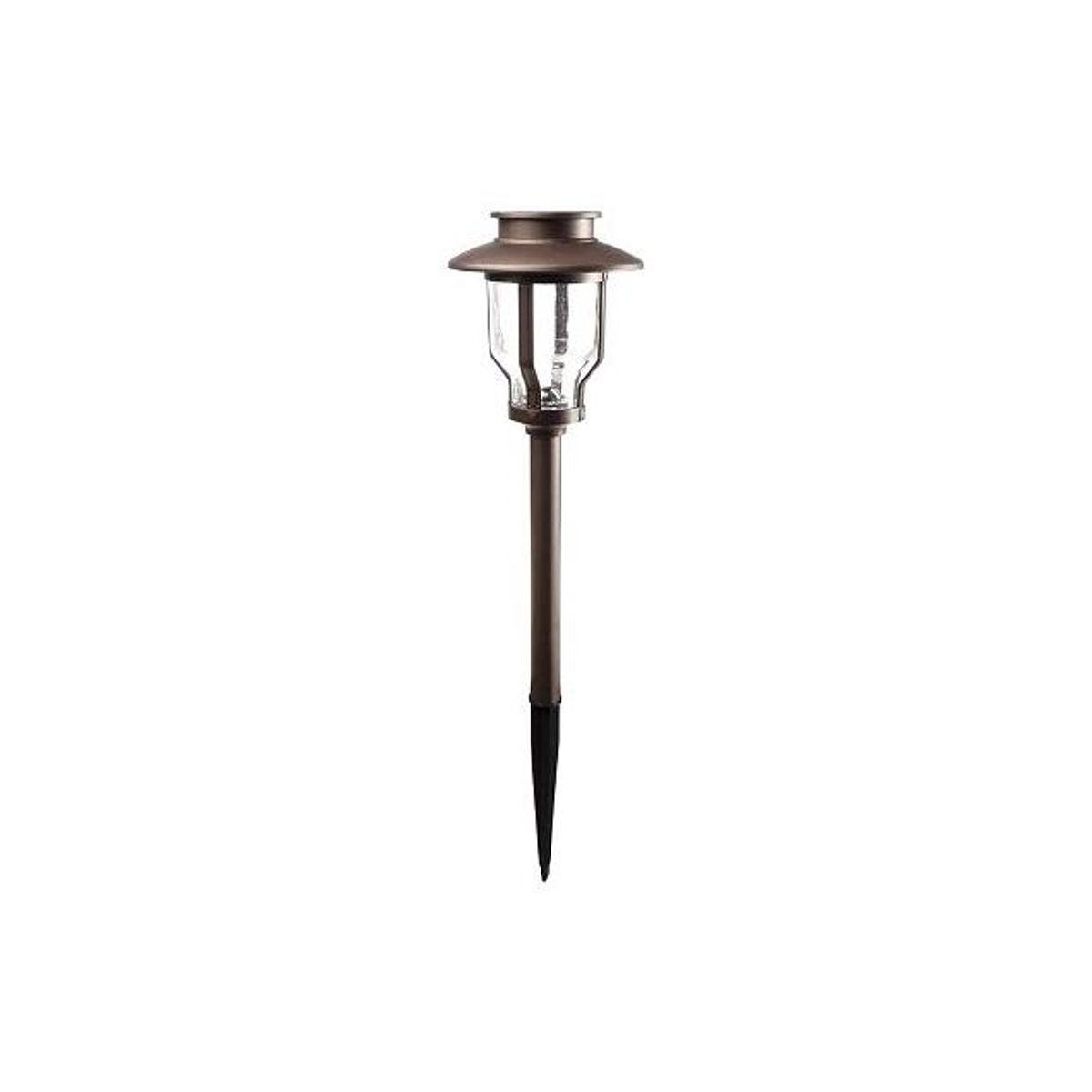 Fusion Bronze Metal Bubble Glass Lens Solar Stake Light