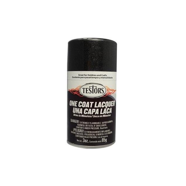 Testors 3 Oz. Black Gloss One-Coat Lacquer Craft Spray Paint Testors 3 Oz. Black Gloss One-Coat Lacquer Craft Spray Paint