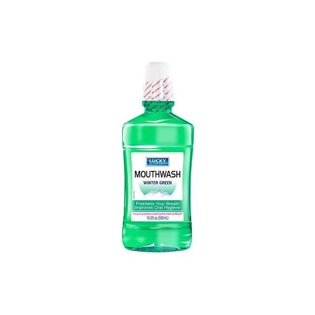 Lucky Super Soft 16.9 Oz. Winter Green Mouthwash