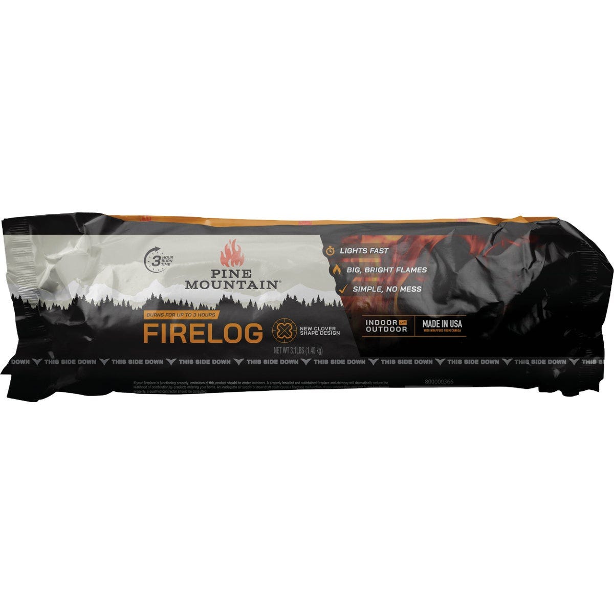 Pine Mountain Traditional 3-Hour Fire Log (6-Pack) - photo 2