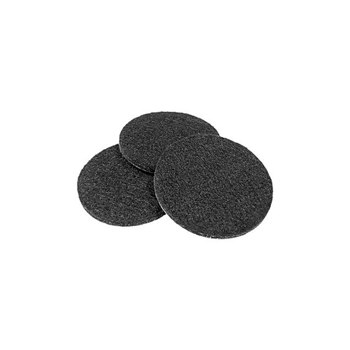 TruGuard 2.25 In. Self-Adhesive Black Round Felt Pads (4-Pack)