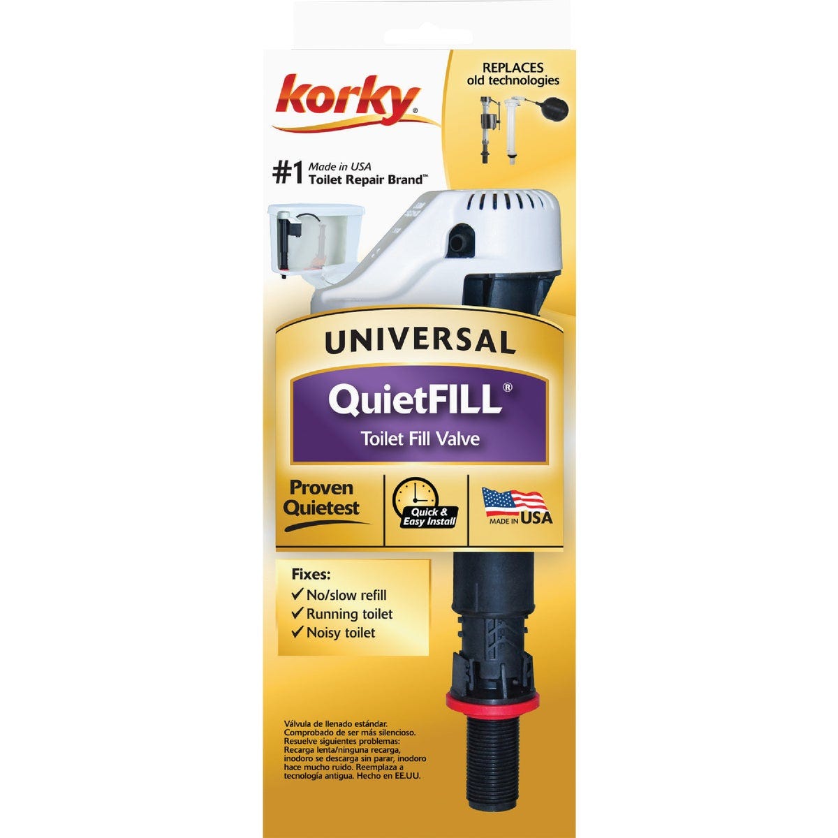 Korky QuietFill Toilet Fill Valve - photo 2