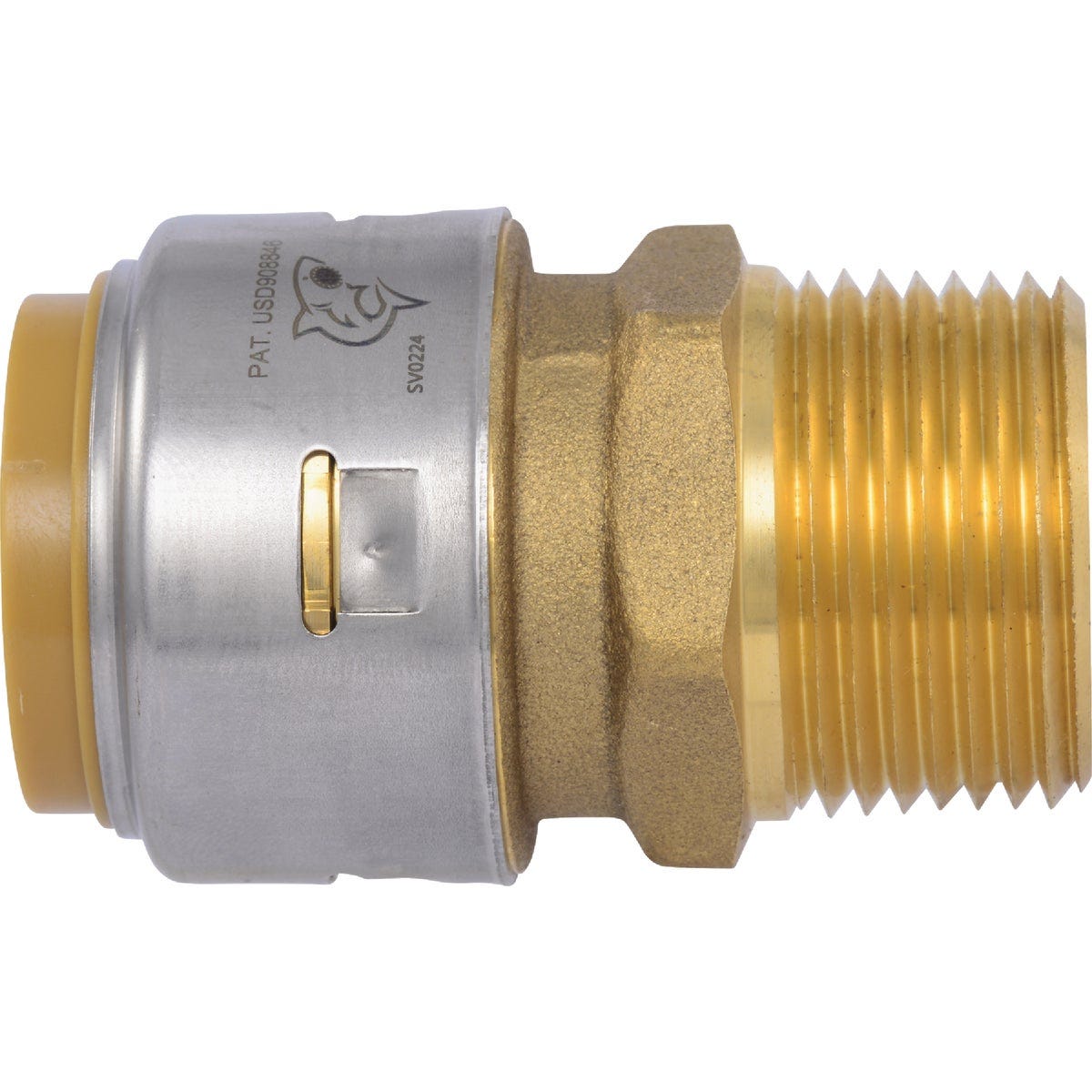 SharkBite 1 In. x 1 In. MNPT Straight Brass Push-to-Connect Male Adapter - photo 4 SharkBite 1 In. x 1 In. MNPT Straight Brass Push-to-Connect Male Adapter - photo 4