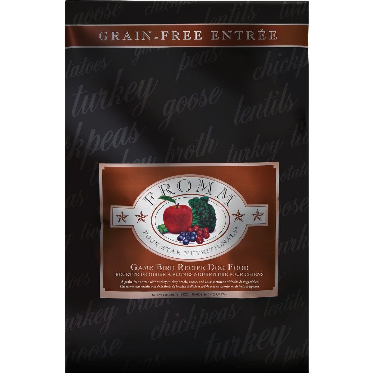 Fromm Four-Star Nutritionals Game Bird Recipe Dry Dog Food, 26 Lb. Fromm Four-Star Nutritionals Game Bird Recipe Dry Dog Food, 26 Lb.