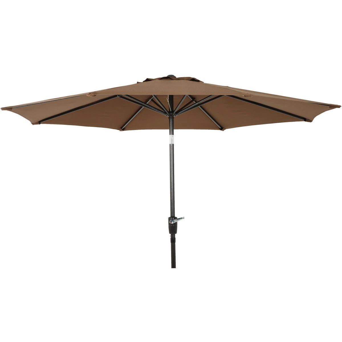 9 Ft. Aluminum Tilt/Crank Brown Patio Umbrella - PFAS Free 9 Ft. Aluminum Tilt/Crank Brown Patio Umbrella - PFAS Free