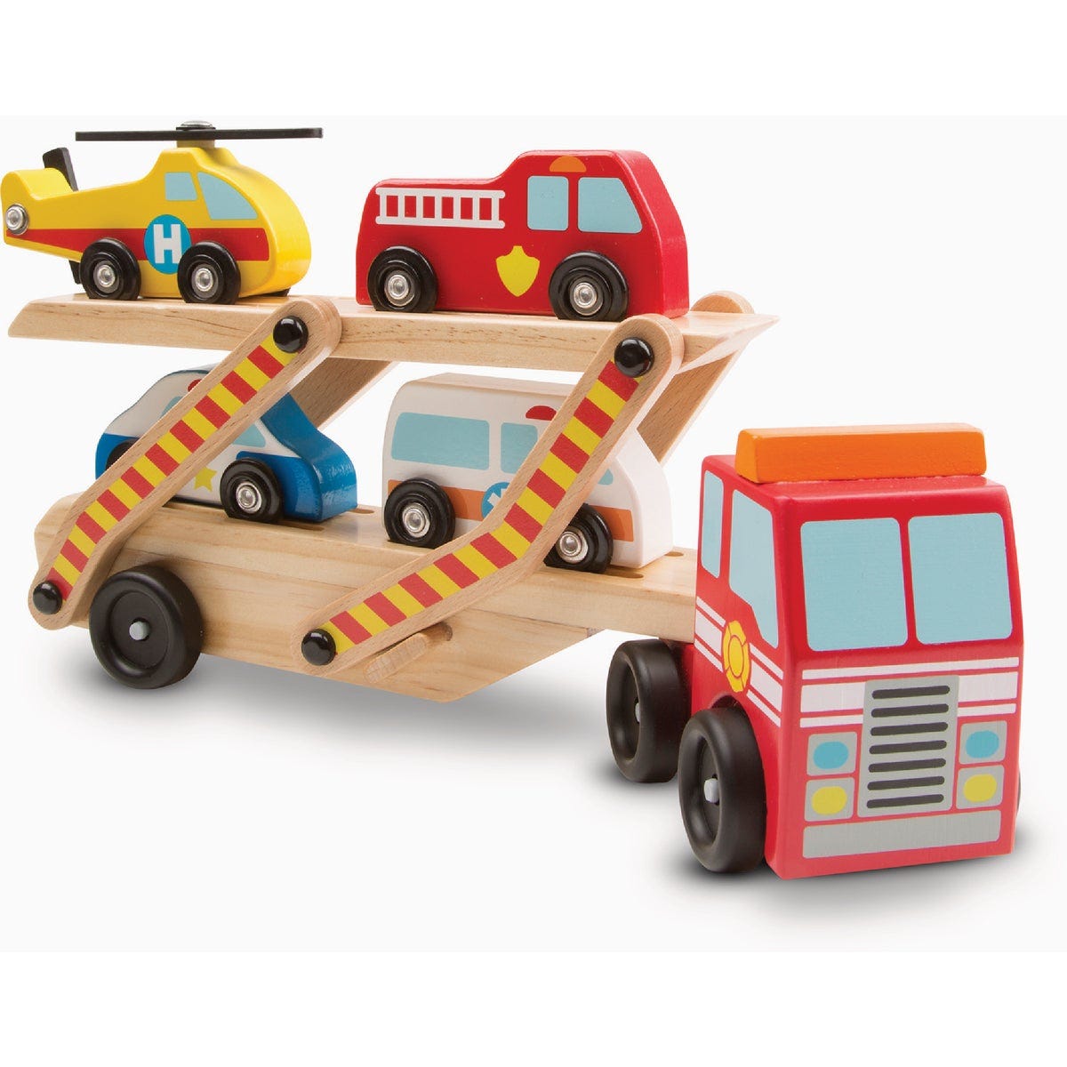 Melissa & Doug Wood Emergency Vehicle Carrier - photo 2