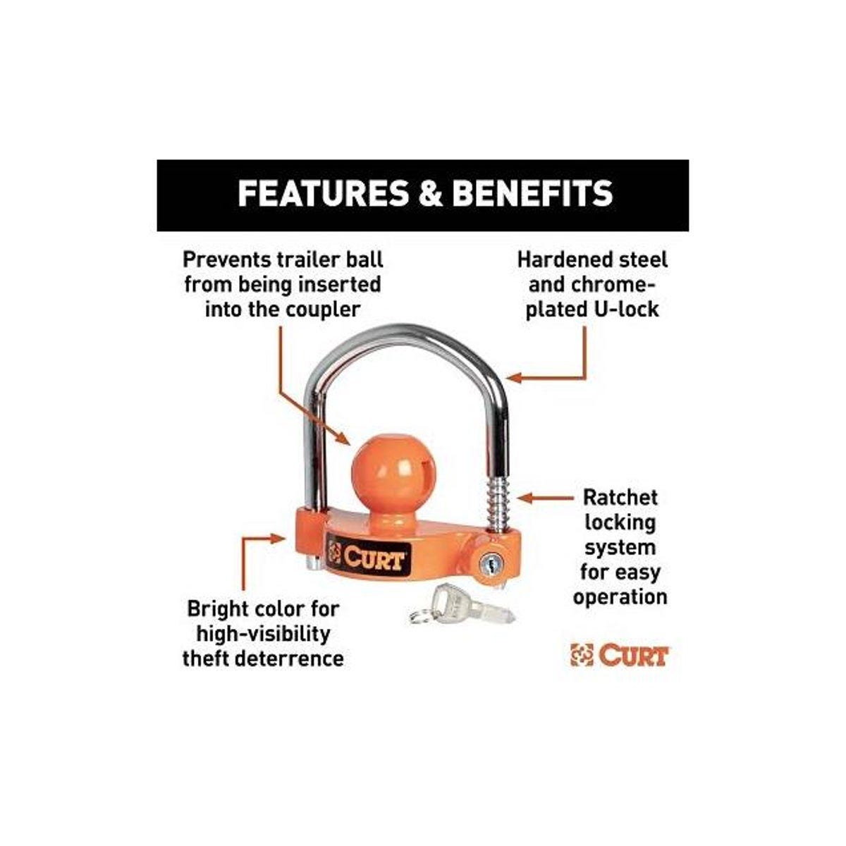 Curt Universal Trailer Coupler Lock - photo 3 Curt Universal Trailer Coupler Lock - photo 3