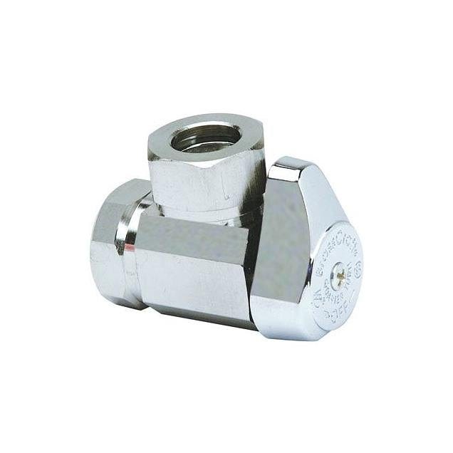 BrassCraft 1/2 In. x 7/16 In. Chrome Angle Stop Valve BrassCraft 1/2 In. x 7/16 In. Chrome Angle Stop Valve