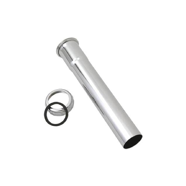 Master Plumber 1.25 In. O.D. x 8 In. Chrome-Plated Brass Lavatory Drain Extension Tube