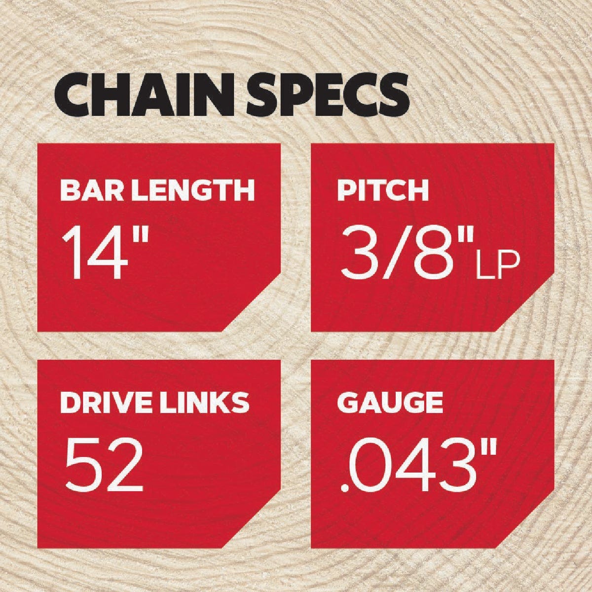 Oregon AdvanceCut 14 In. 52-Link 0.043 In. ga Chainsaw Chain | True ...