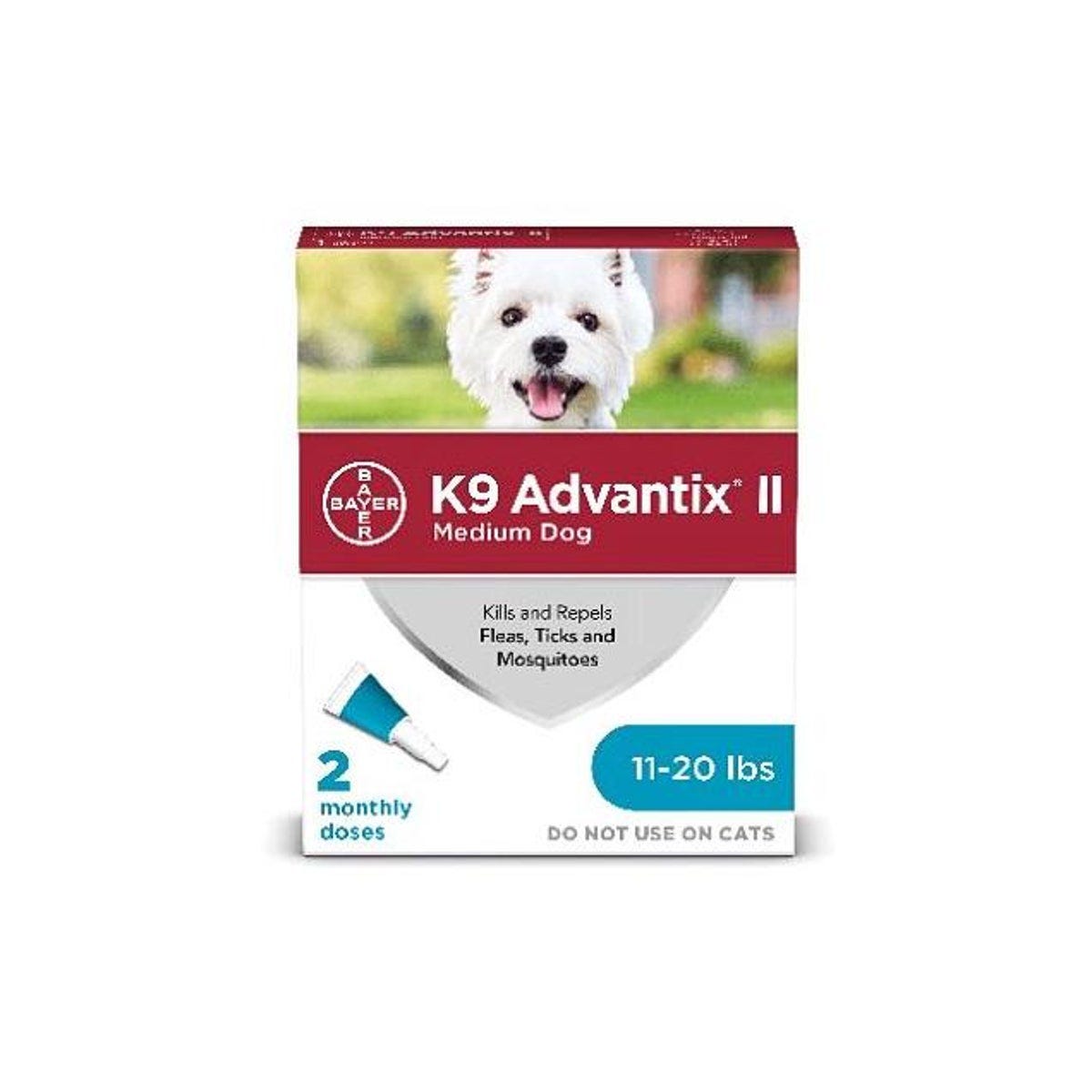 K9 Advantix II Flea And Tick Prevention & Treatment for Dogs 11-20 Lb. (2-Pack)