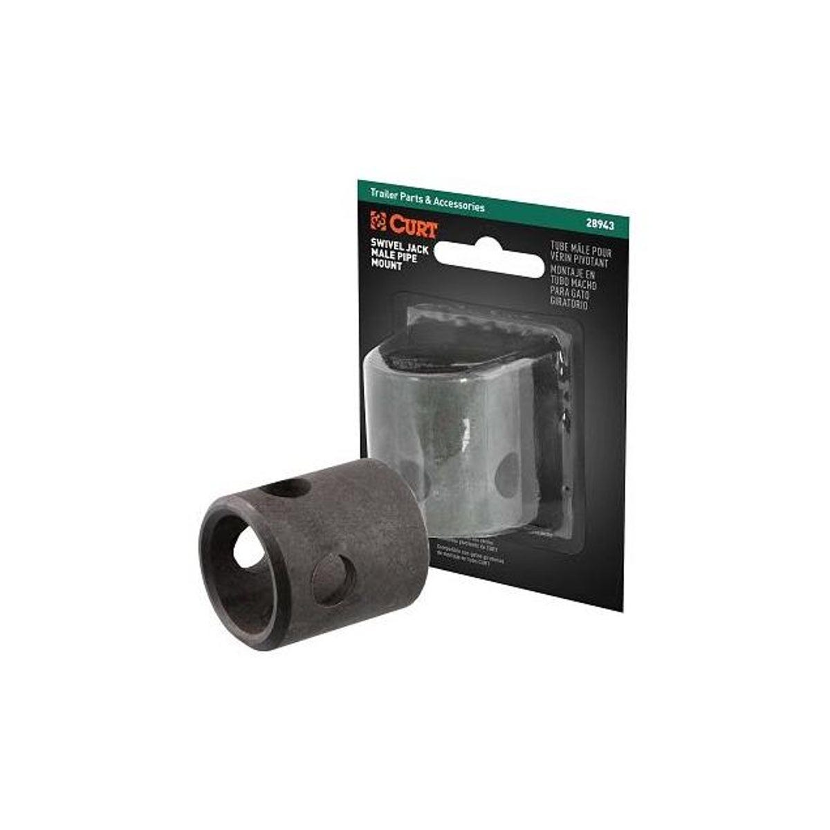 Curt Swivel Jack Male Pipe Replacement Mount, 5/8 In. Pin Hole Curt Swivel Jack Male Pipe Replacement Mount, 5/8 In. Pin Hole