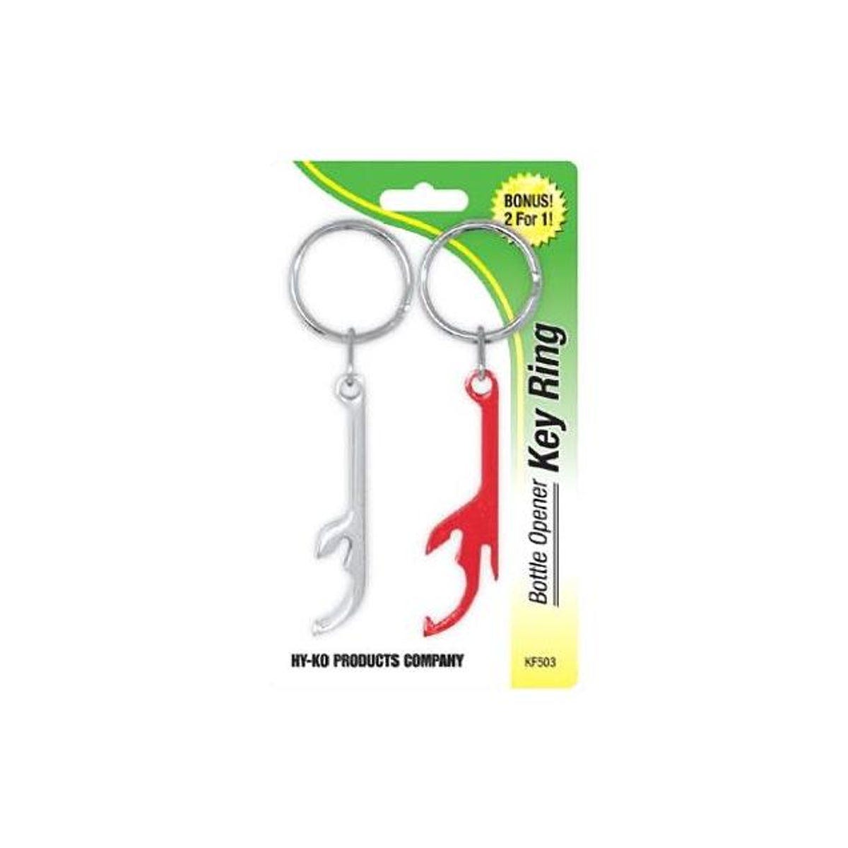 Hy-Ko Assorted Shark Design Bottle Opener Key Ring (2-Pack)