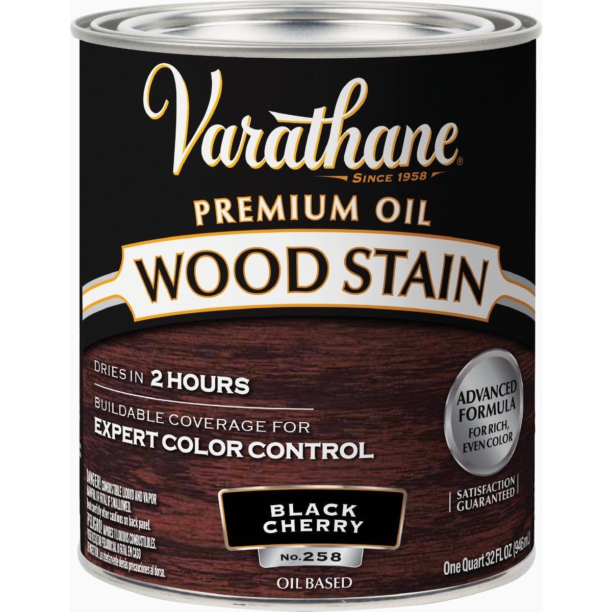 Varathane Premium Oil-Based Interior Wood Stain, Black Cherry, 1 Qt. - photo 2 Varathane Premium Oil-Based Interior Wood Stain, Black Cherry, 1 Qt. - photo 2
