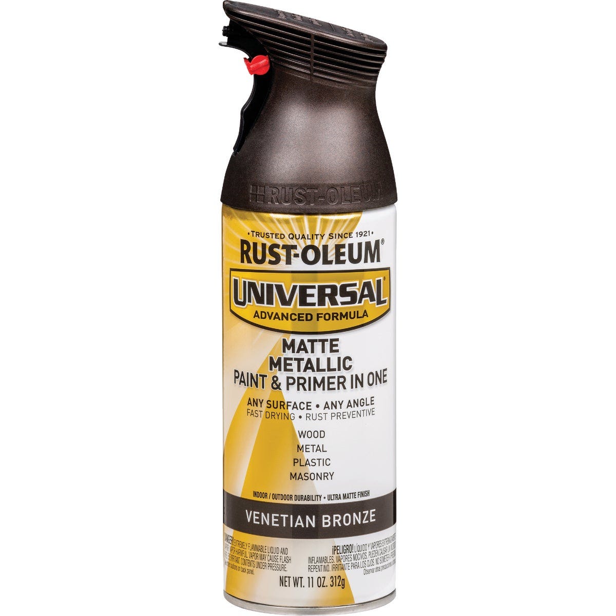 Rust-Oleum Universal 11 Oz. Matte Metallic Venetian Bronze Spray Paint - photo 2