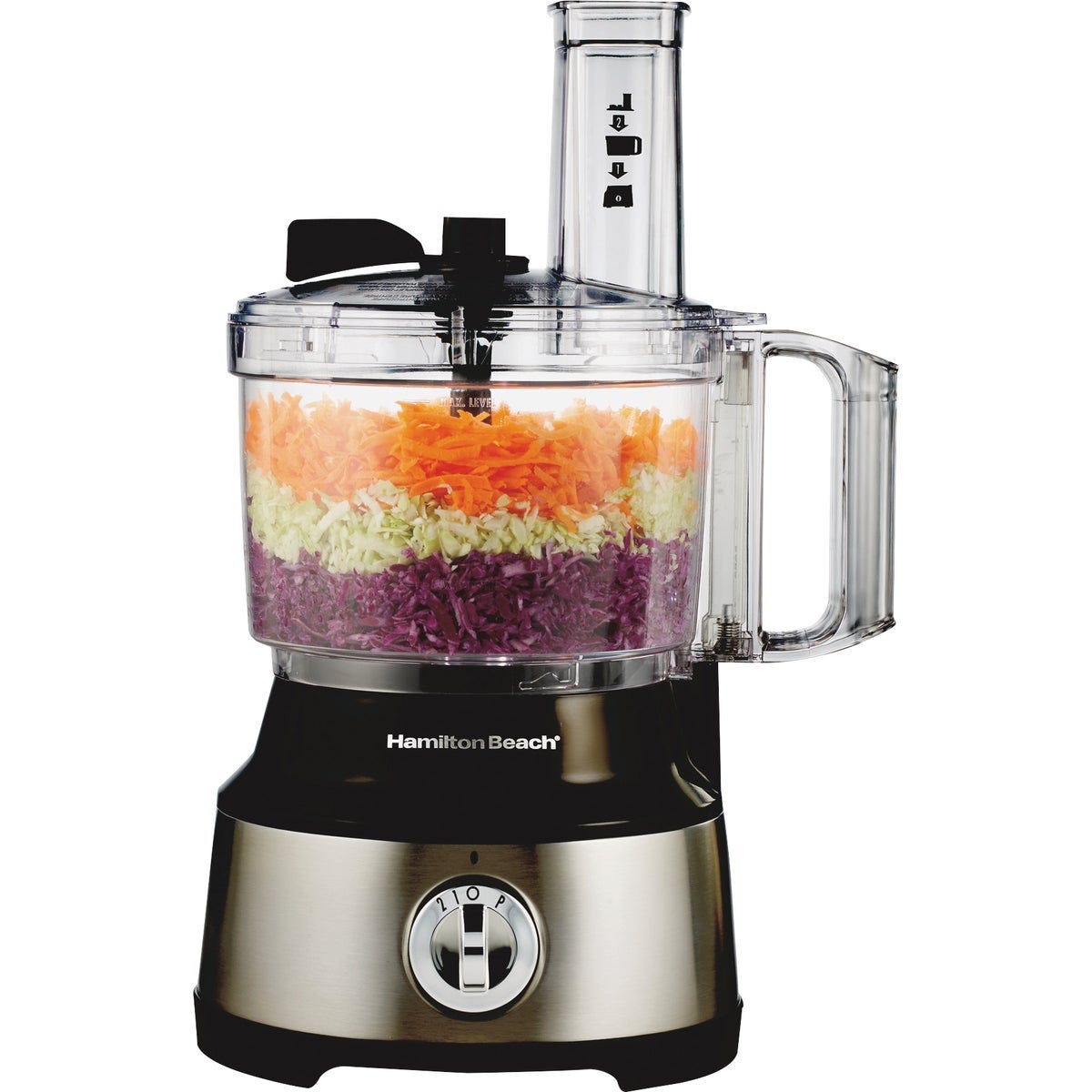Hamilton Beach 10-Cup Stainless Steel Food Processor with Bowl Scraper Hamilton Beach 10-Cup Stainless Steel Food Processor with Bowl Scraper