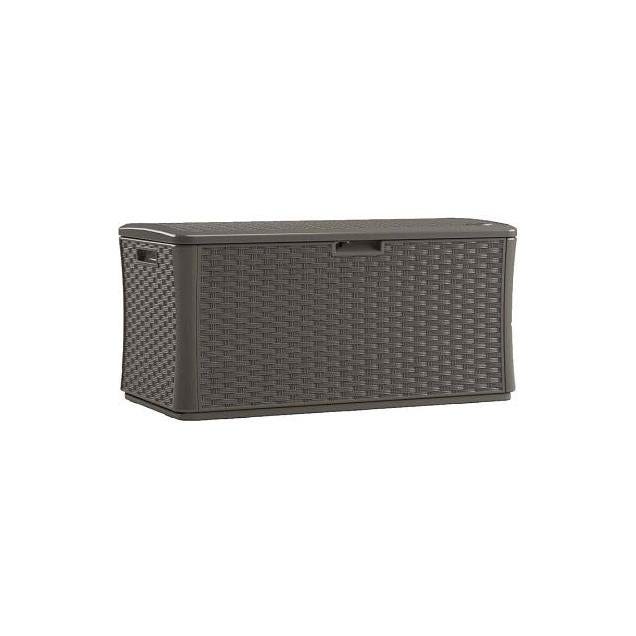 Suncast XL 134 Gal. Resin Stoney Color Deck Box/Seat Suncast XL 134 Gal. Resin Stoney Color Deck Box/Seat