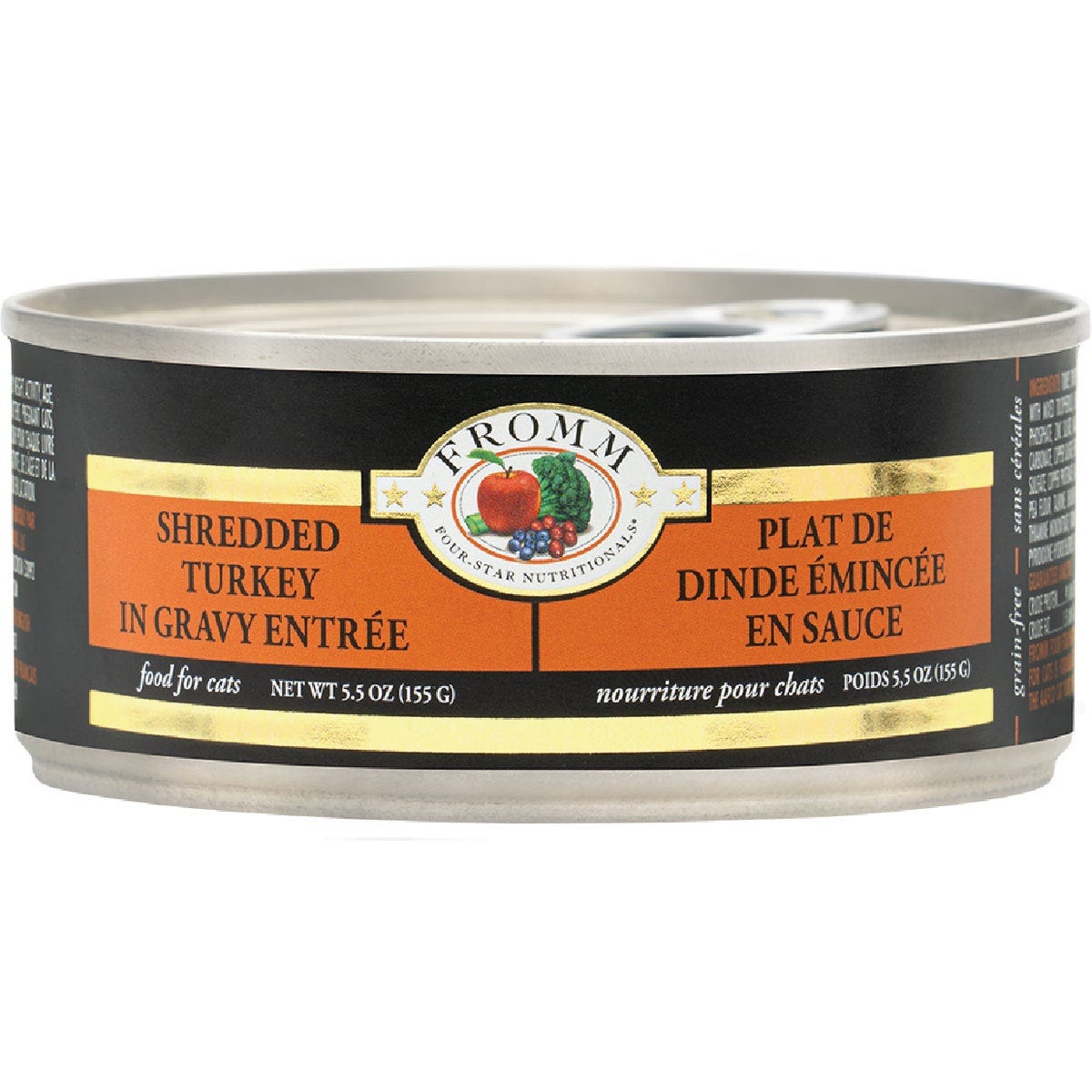 Fromm Four-Star Nutritionals Shredded Turkey in Gravy Entree Wet Cat Food, 5.5 Oz. - photo 2