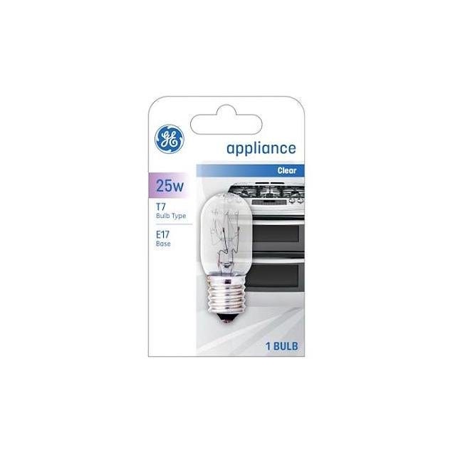 GE 25W Clear T7 Shape Intermediate Base 195 Lumens Appliance Light Bulb