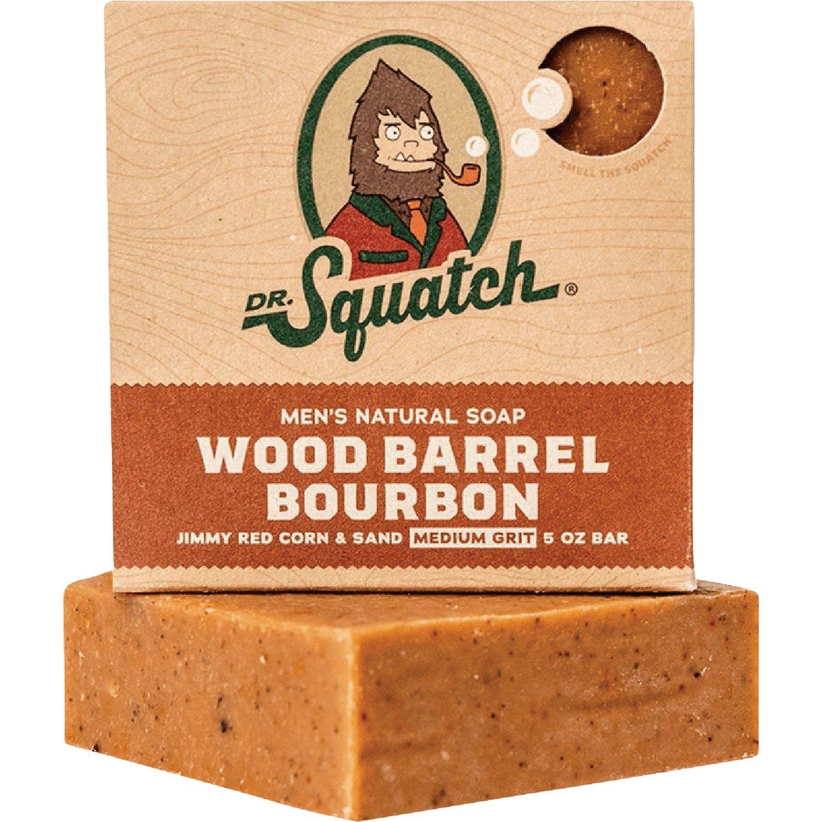 Dr. Squatch 5 Oz. Wood Barrel Bourbon Scent Bar Soap Dr. Squatch 5 Oz. Wood Barrel Bourbon Scent Bar Soap