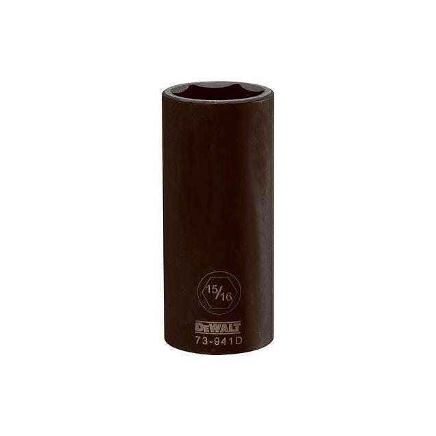 DEWALT 1/2 In. Drive 15/16 In. 6-Point Deep Standard Impact Socket