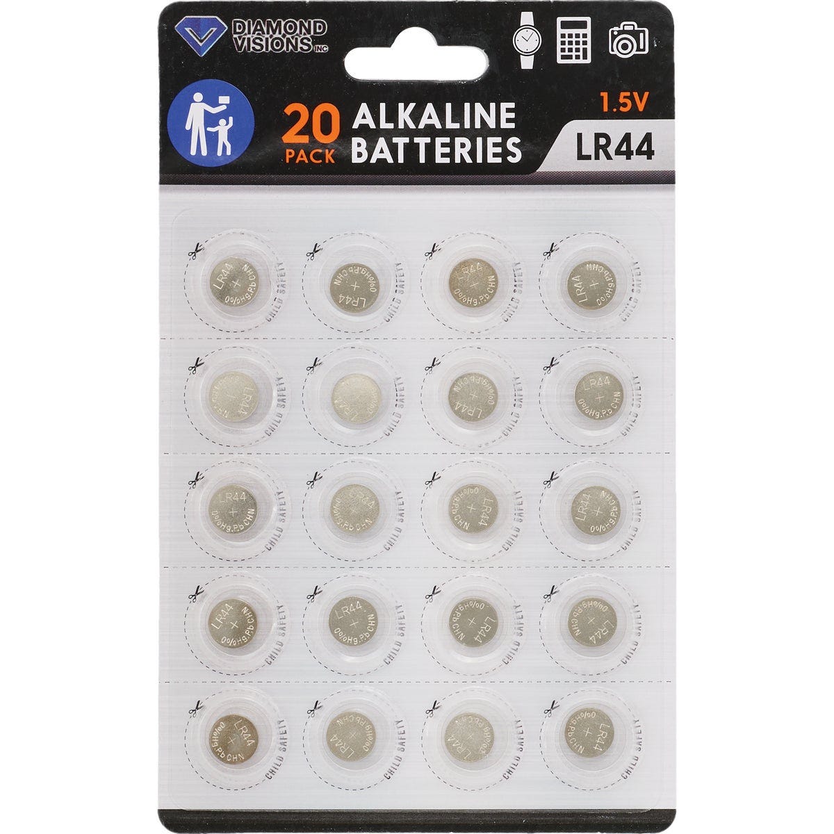 Diamond Visions LR44 Alkaline Battery (20-Pack) - photo 2