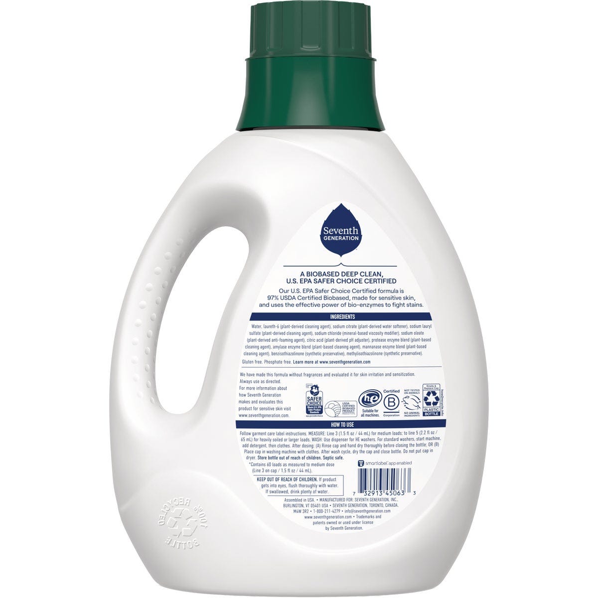 Seventh Generation 90 Oz. Free & Clear Liquid Laundry Detergent - photo 2 Seventh Generation 90 Oz. Free & Clear Liquid Laundry Detergent - photo 2
