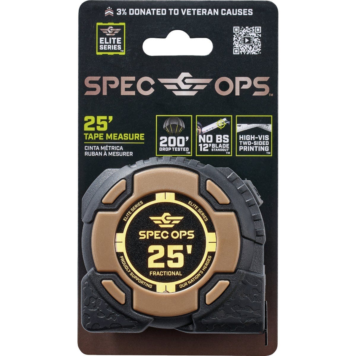 Ops Tape Spec Ops Elite Series 25 Ft. Fractional Tape Measure | True Value Hardware