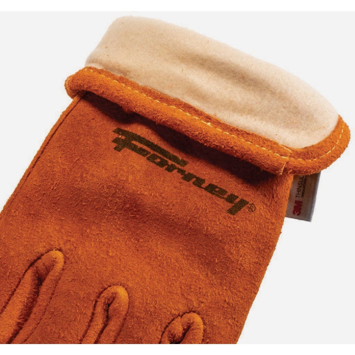 Forney Men's Medium Suede Deerskin Leather Lined Driver Work Gloves - photo 3