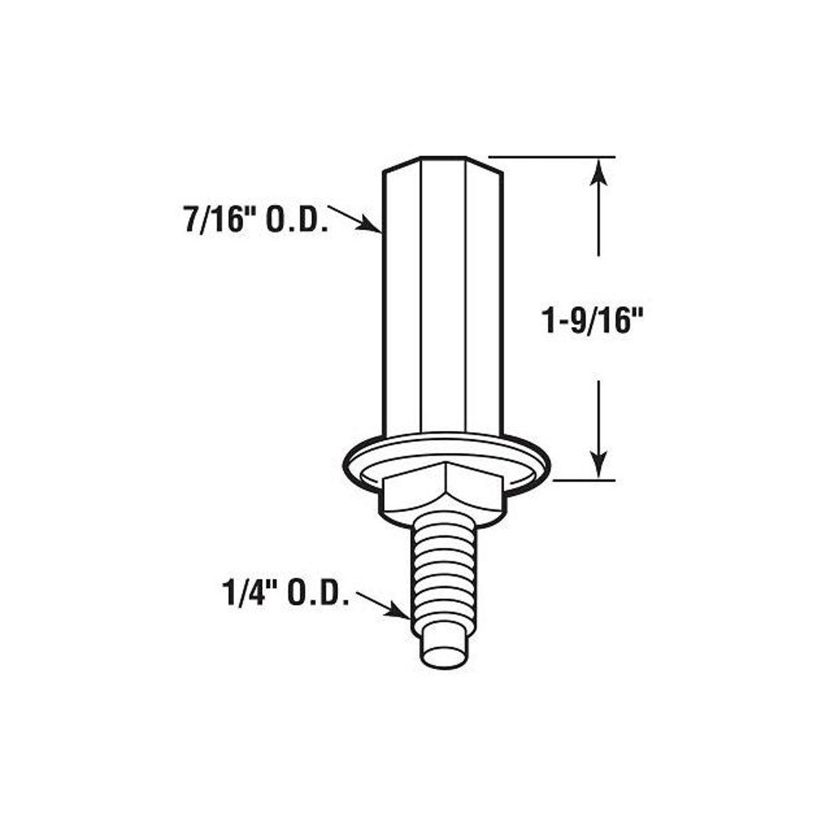 Prime-Line 2-Pack Steel Bi-Fold Door Bottom Pivot - photo 2 Prime-Line 2-Pack Steel Bi-Fold Door Bottom Pivot - photo 2
